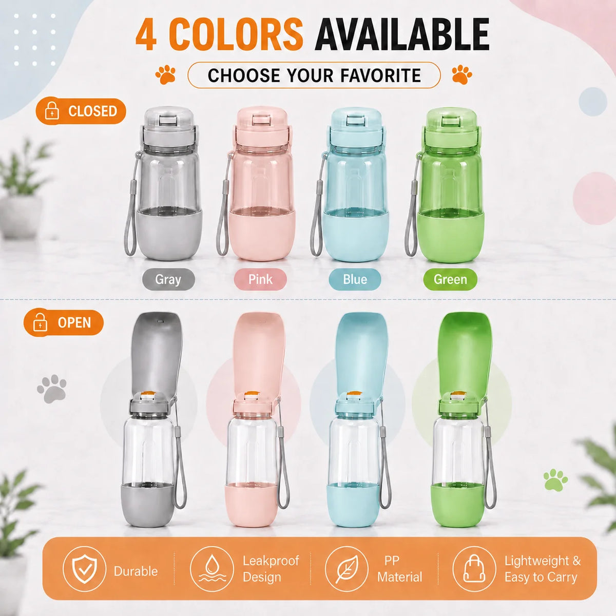 BarkBoot TrailTank Portable Dog Water Bottle — product detail 2