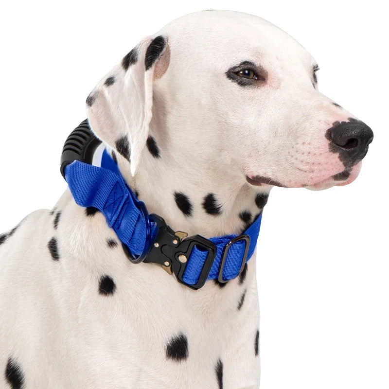 BarkBoot Patrol Heavy-Duty Tactical Dog Collar — sizing and hardware detail