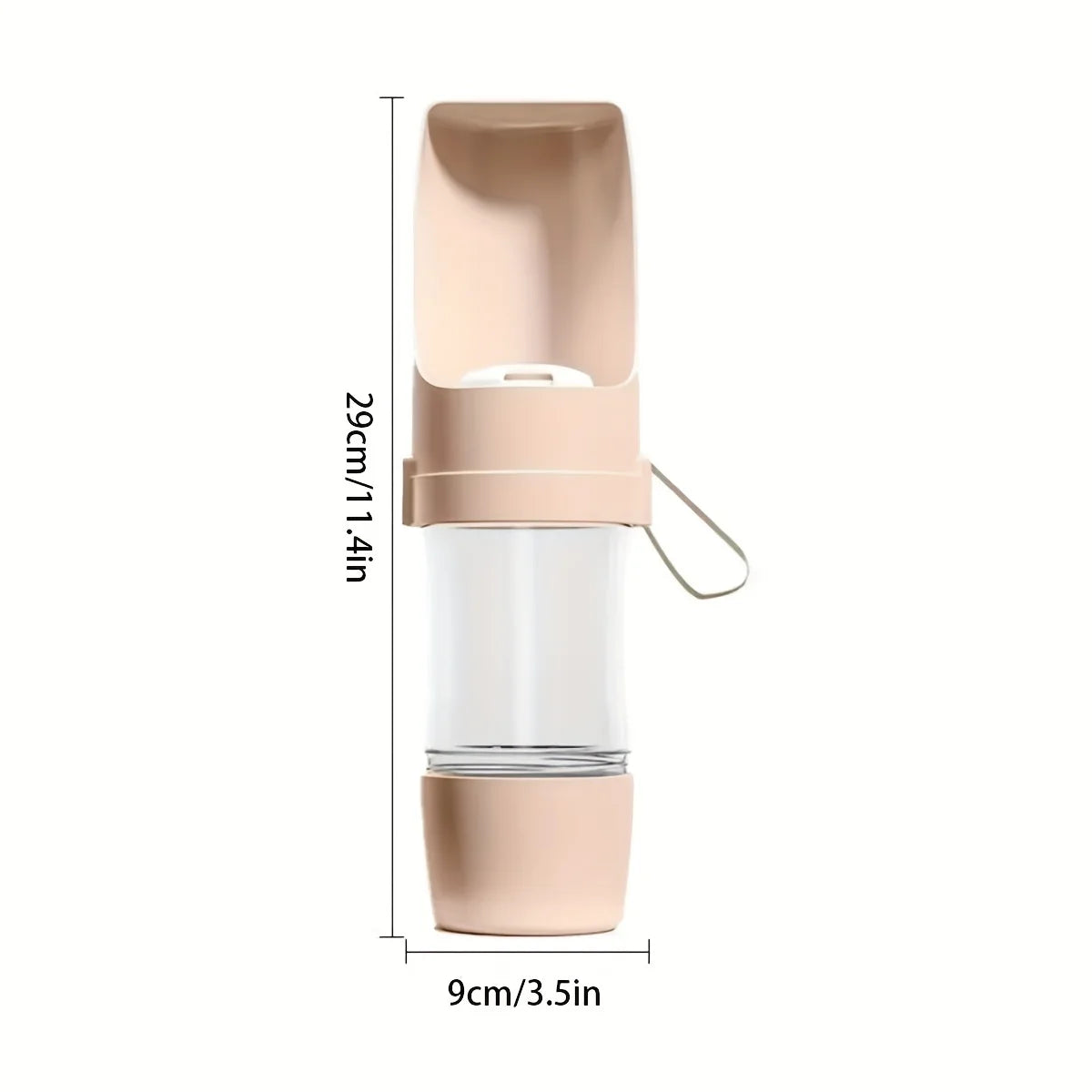 BarkBoot FieldFlow Portable Dog Water Bottle — Pink