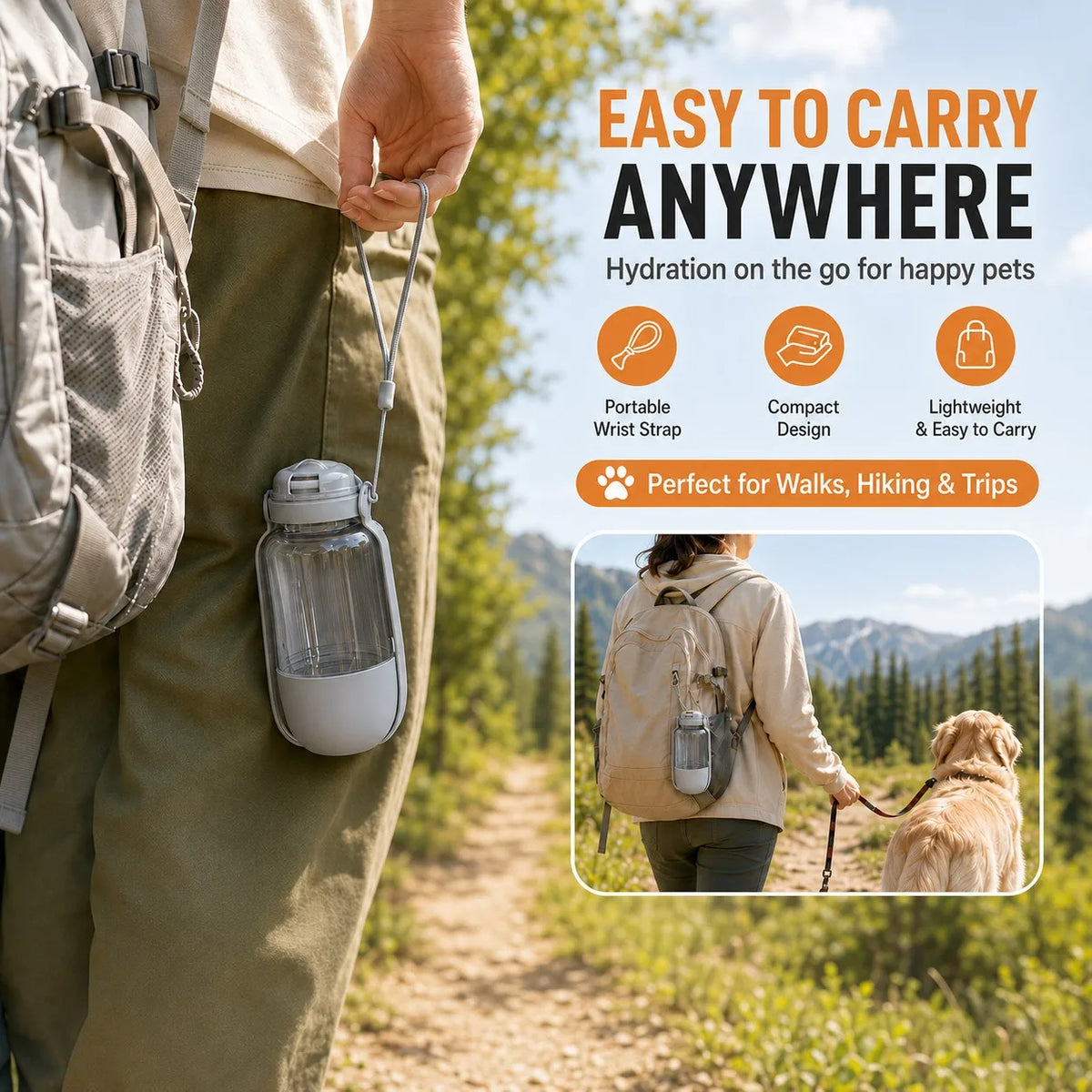 BarkBoot TrailTank Portable Dog Water Bottle — product detail 5