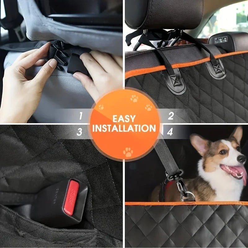 RoadGuard car hammock material and fit detail
