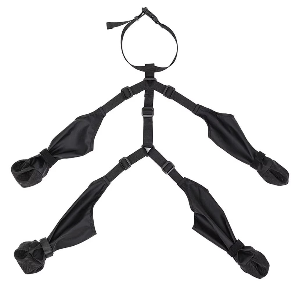 BarkBoot MudGuard Full-Leg Dog Boots — Black