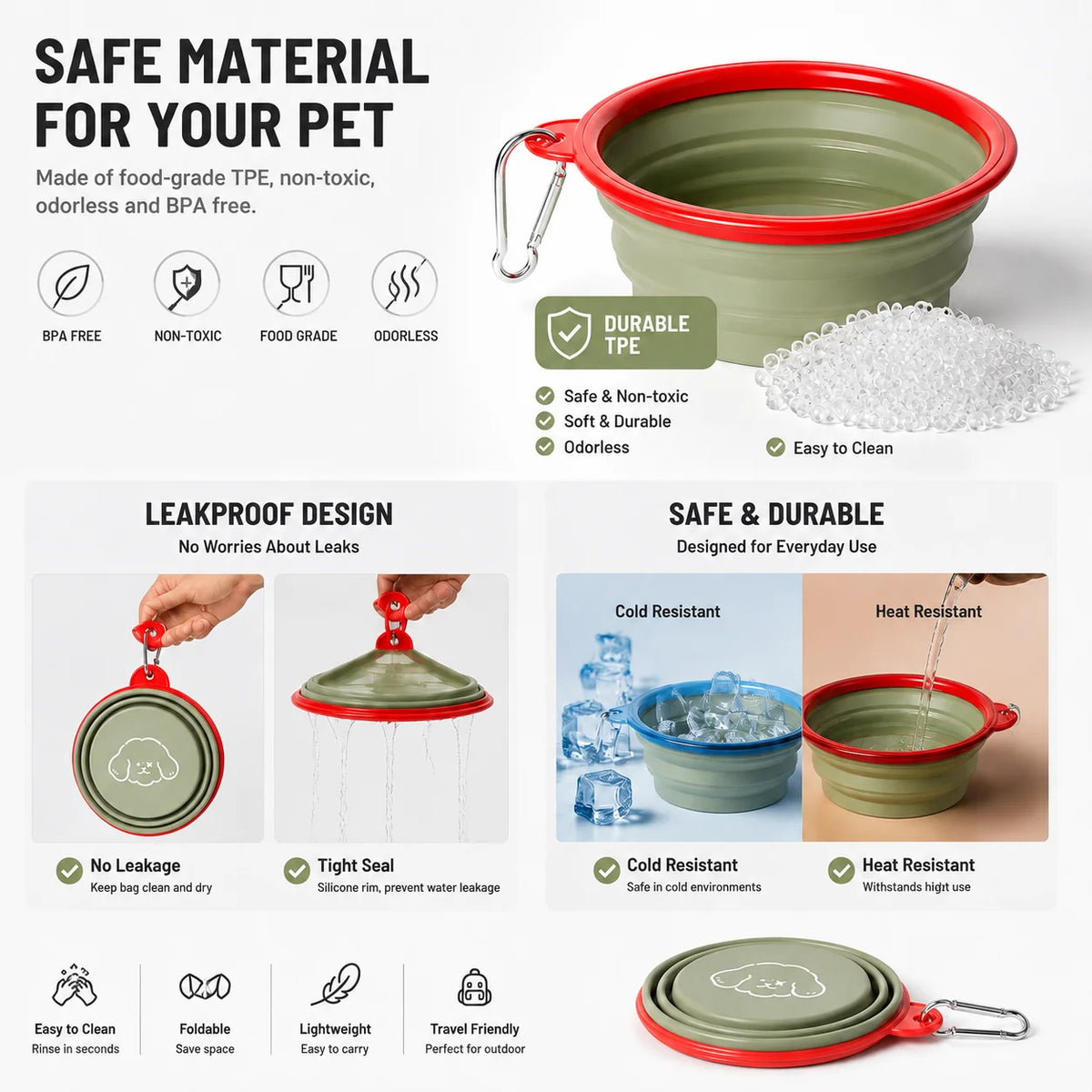 BarkBoot TrailBowl Collapsible Travel Bowl — product detail 5