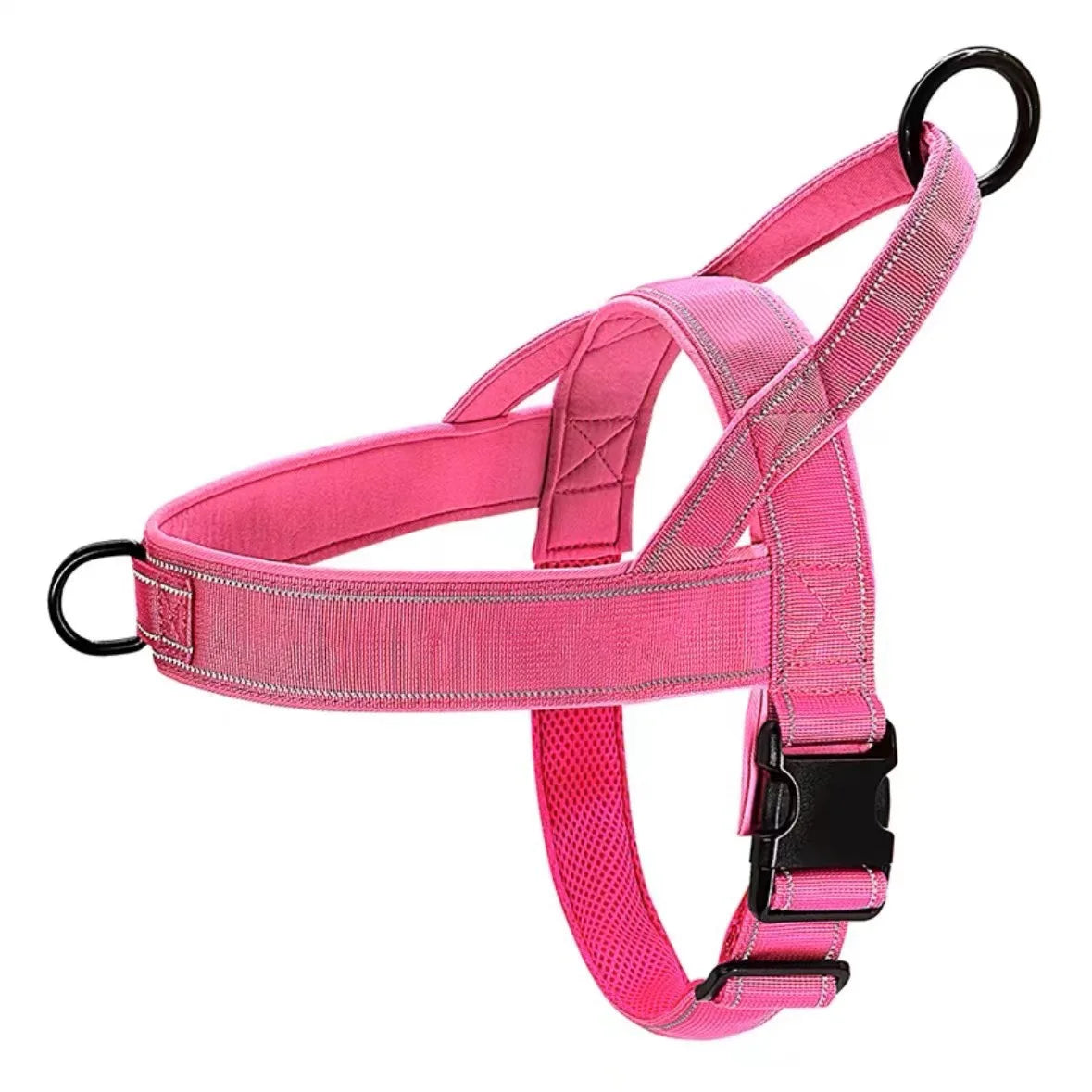 BarkBoot Sentinel Reflective No-Pull Tactical Harness — Pink