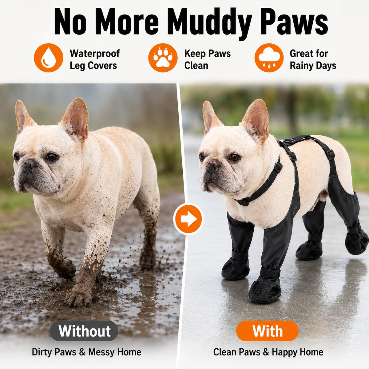 BarkBoot MudGuard Full-Leg Dog Boots — product detail 3
