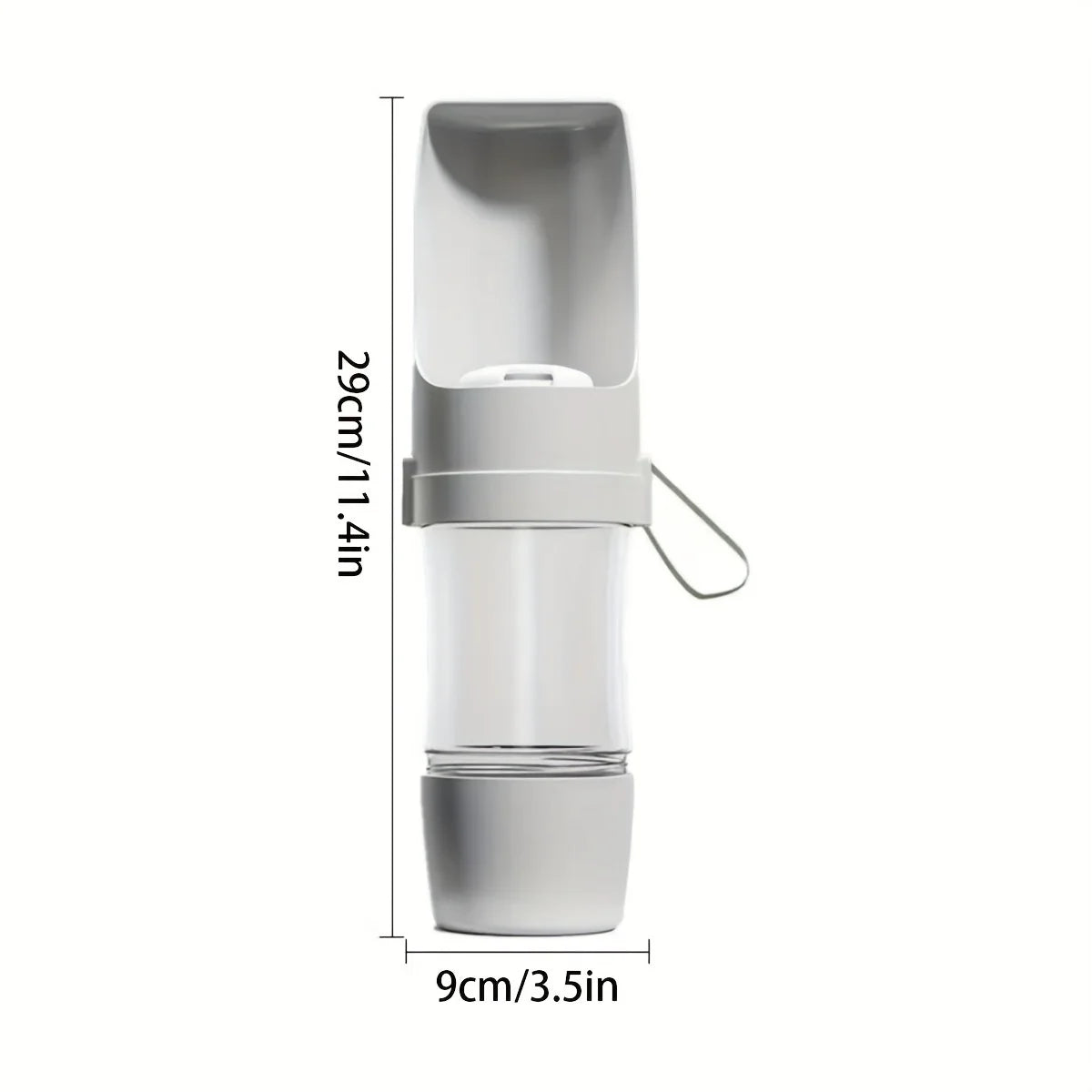 BarkBoot FieldFlow Portable Dog Water Bottle — Grey