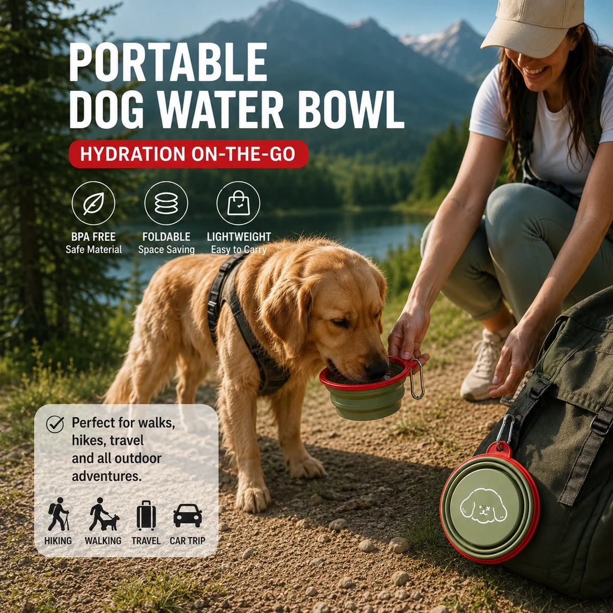 BarkBoot TrailBowl Collapsible Travel Bowl — product detail 2