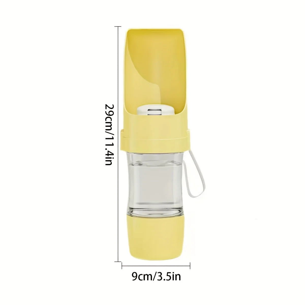 BarkBoot FieldFlow Portable Dog Water Bottle — Yellow