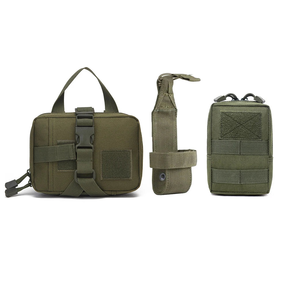 BarkBoot MOLLE Field Pouch Kit — Green