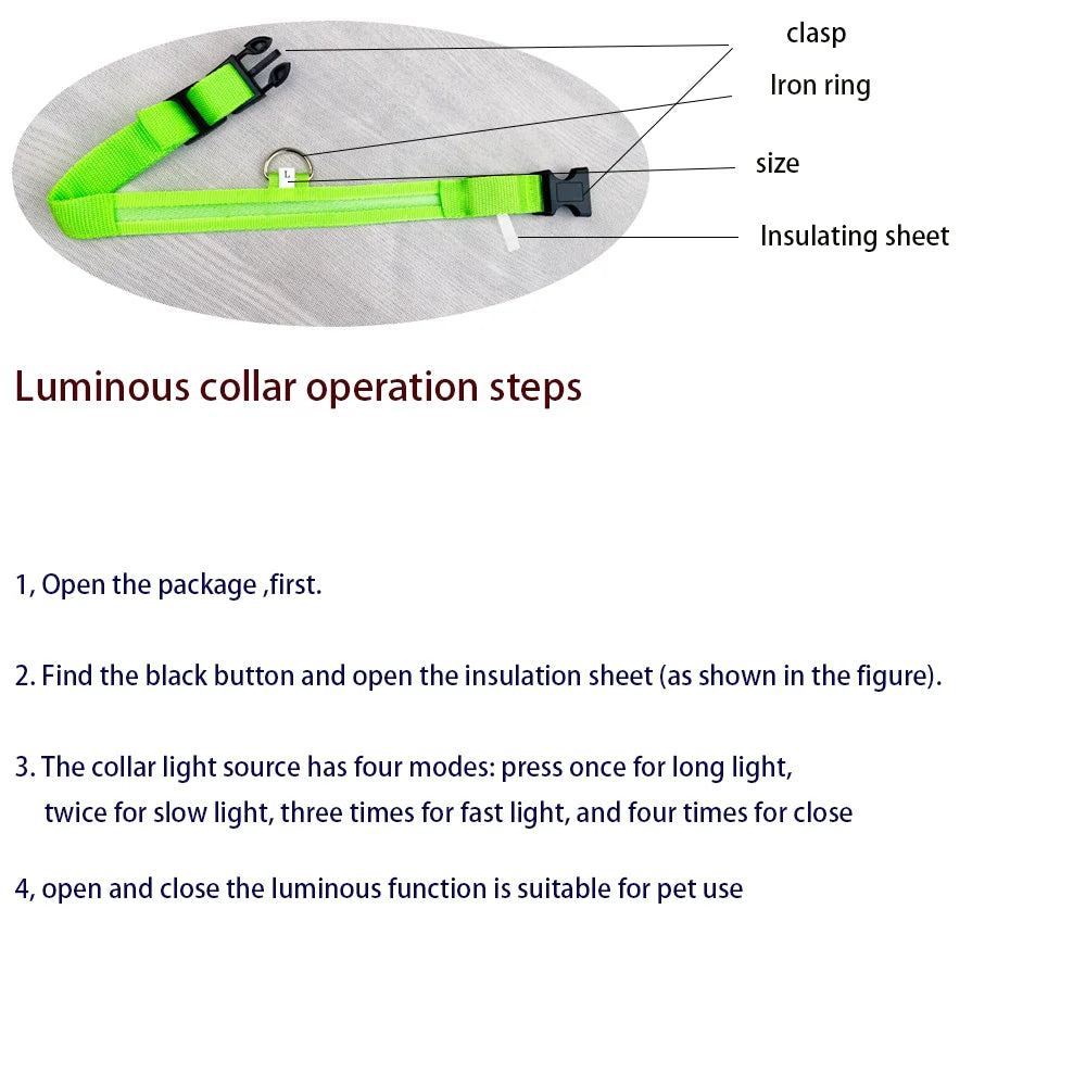 BarkBoot NightWatch LED Safety Dog Collar — product detail 5