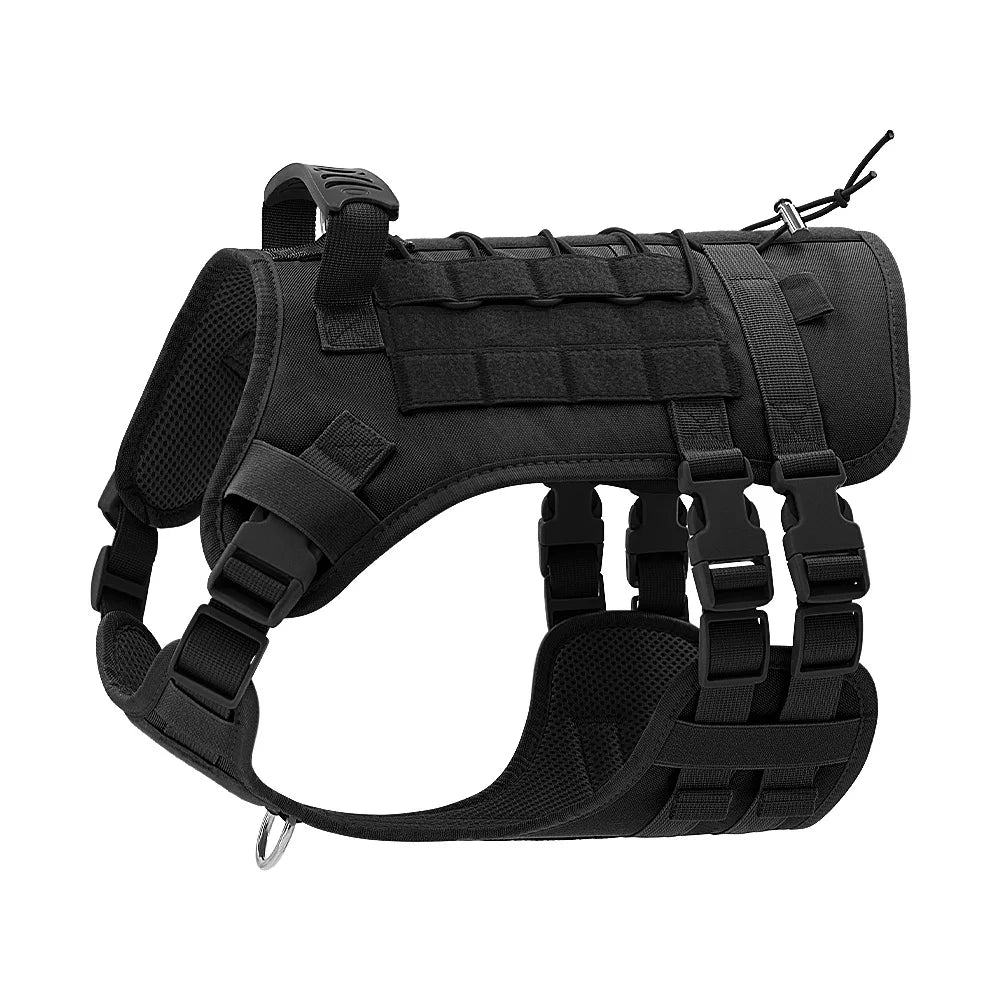 BarkBoot Scout Reflective Control Harness — Black