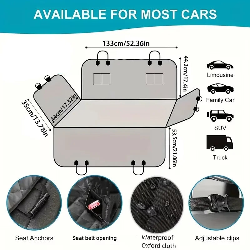 BarkBoot RoadGuard Waterproof Dog Car Hammock — installation detail