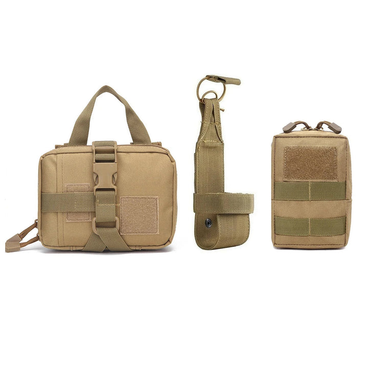 BarkBoot MOLLE Field Pouch Kit — Dark Khaki